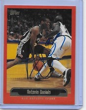 Basketball Card IP auto NBA ANTONIO DANIELS San Antonio Spurs 1999-00 Topps