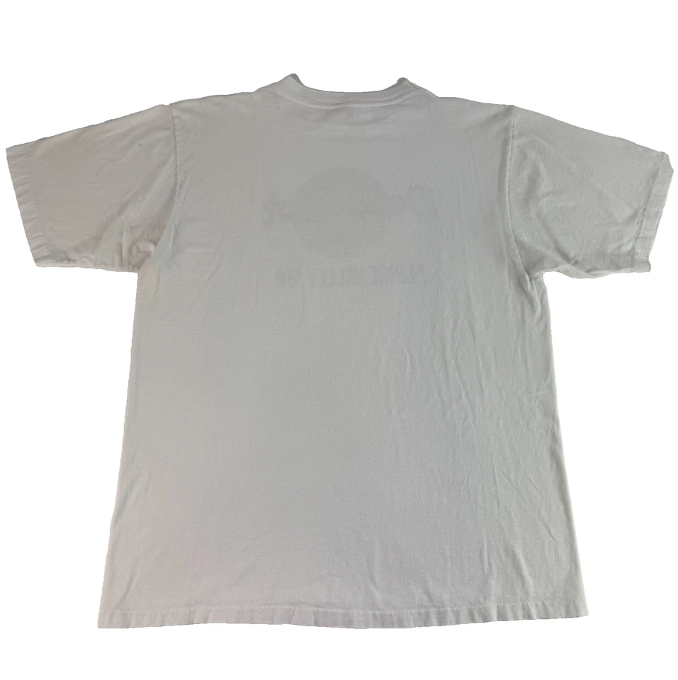 Camiseta De Colección Años 80 Dead Rock Café Grateful Dead Hard Rock Alpine Valley Blanca Grande Foto 3 de 4