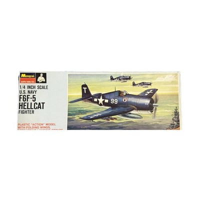 Revell/Monogram Model Kit US Navy F6F-5 Hellcat Fighter Fair/NM