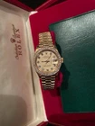 Rolex Vintage Datejust 26mm-18 K Yellow Gold Watch With Diamond