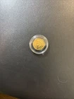 The Very Rare Gold Plated Indian Penny. This Is Real Currency