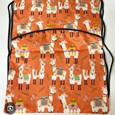 Thirty-One Liama Rama Chinch Sack With Matching Zipper Pouch