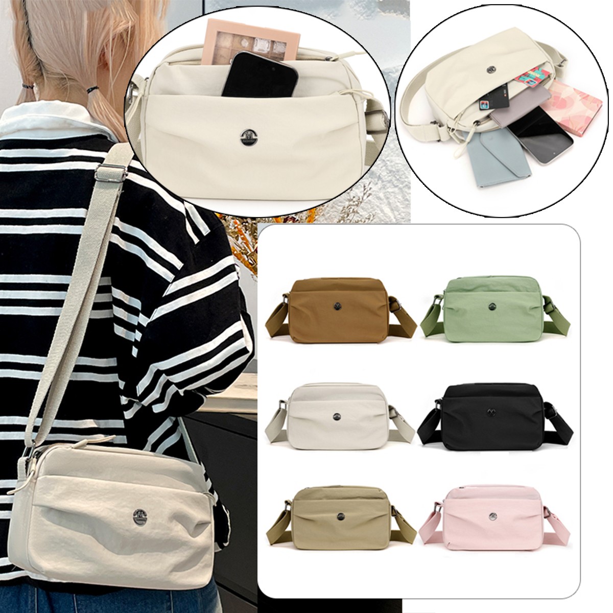 Women's Messenger Cross Body Bag Women Shoulder Over Holiday Travel Handbag Bags