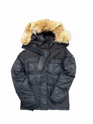#ad Canada Goose Callaghan Men Parka Medium M Fur Trim Black 3200M NWT Authentic C $1500.00