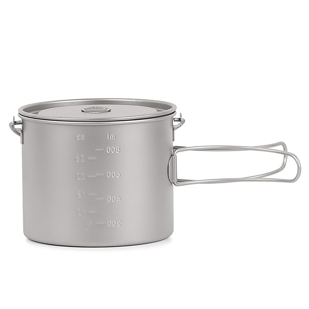 Lixada 750ml/900ml/1100ml Ultralight Pot Water Mug Cup With Lid And Fol