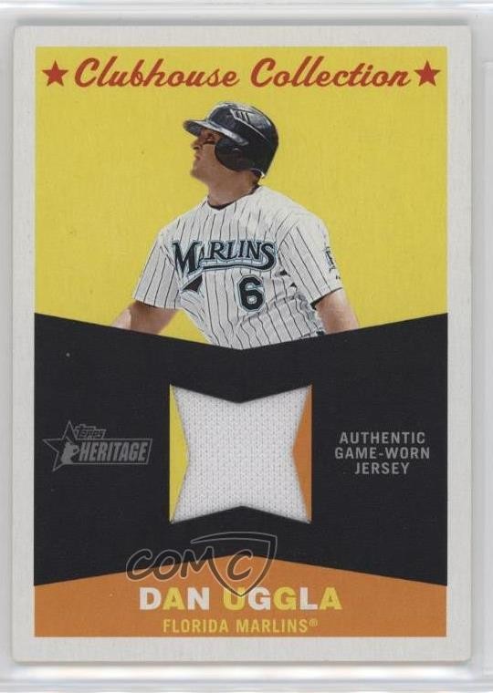 2009 Topps Heritage Clubhouse Collection Relics Dan Uggla #CC-DU n1u