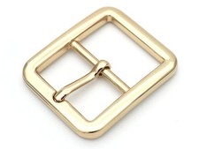 4pcs Single Prong Belt Buckle Square Center Bar Buckles Leather Craft Accesso...