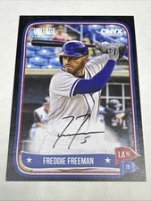 FREDDIE FREEMAN 2024 Onyx Baseball  Signed Autograph Auto 1/5 LA DODGERS