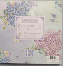 Brenda Walton Designer Papers 6"x6" Paper Pad, Part Used, Still has 27/36 sheets