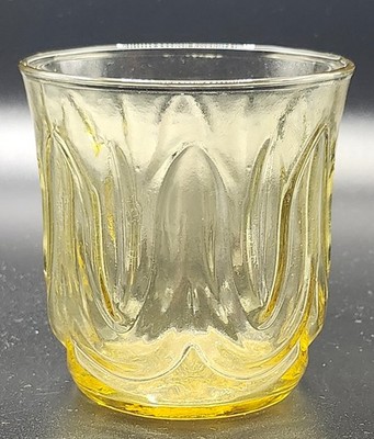 Yellow Anchor Hocking Colonial Tulip Glass - 8oz tumbler or low ball