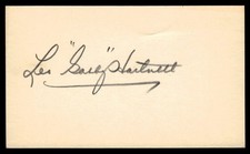 Leo Gabby Hartnett Baseball Signed Index Card Auto Autograph (no COA) *k2