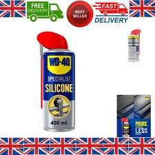 WD-40 High-Performance Silicone Spray Lubricant 400ml - All-Weather Protection 29.98 per litre