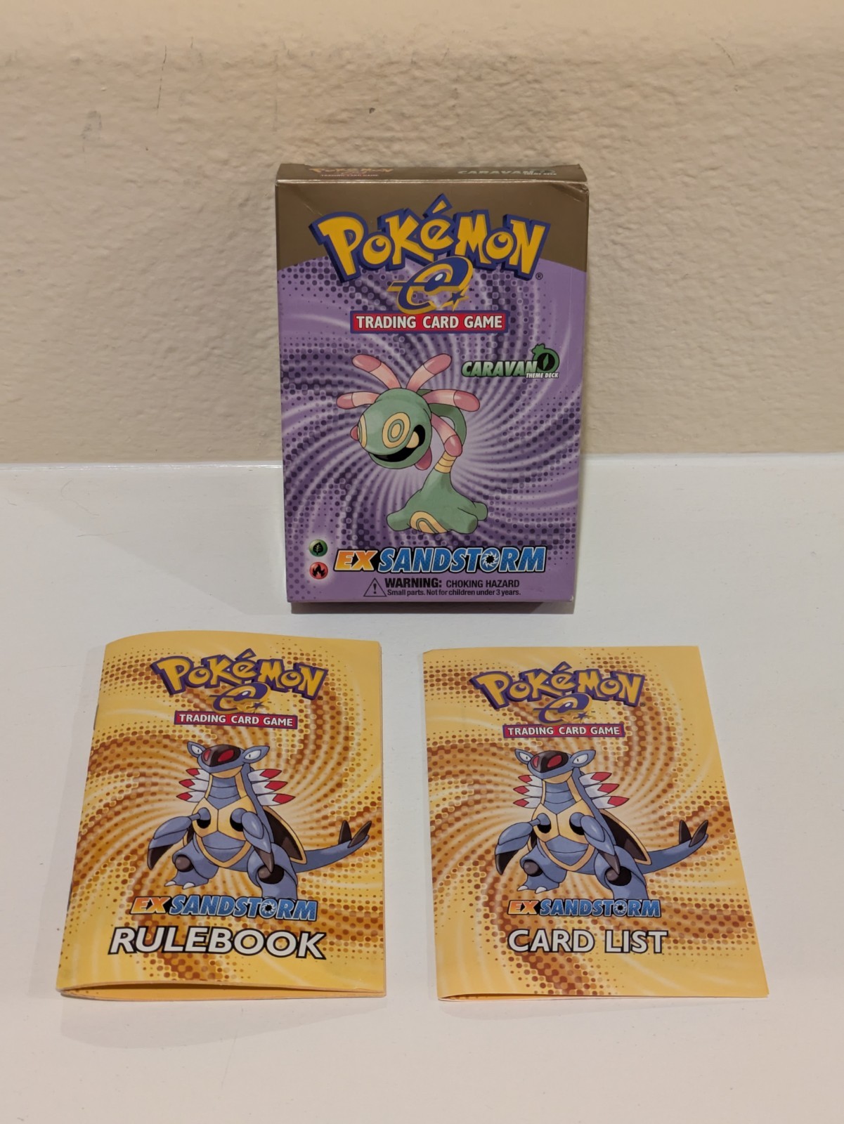 OPEN BOX Pokemon TCG Ex Sandstorm Caravan Theme Deck EMPTY NO CARDS 2003 Vintage
