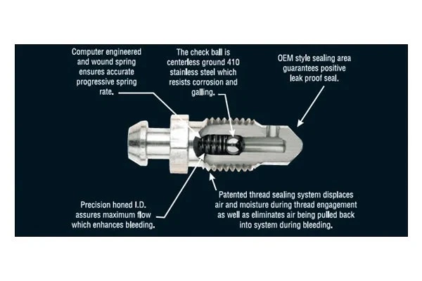 For Dodge D100 1975-1976 Russell 639530 Speed Bleeders Foto 2 de 2