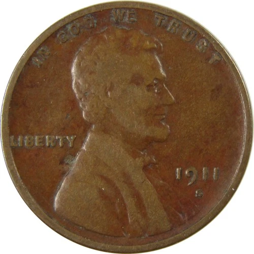 1911 S Lincoln Wheat Cent VG Very Good Penny 1c Coin SKU:I26167