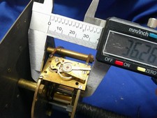 Clock Movement 8 Day & Brass Dial, hands Platform Escapement good spares parts