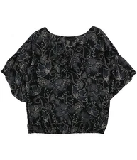 Sanctuary Clothing Womens Nicola Ruffled Pullover Blouse, wildflower, M