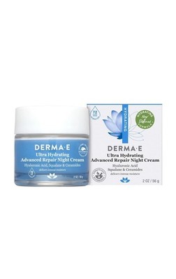Derma E  Ultra Hydrating Advanced Repair Night Cream  1 Each  2 Oz