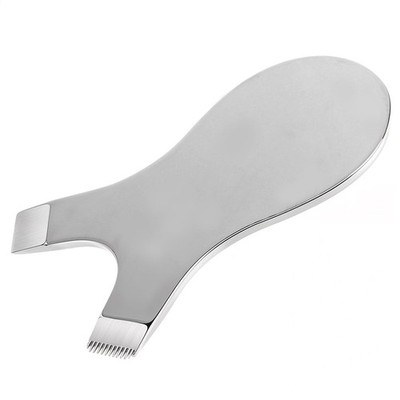 Reusable Metal Y Eyelash Comb Stainless Steel Perming Brush Lash Lift Silver