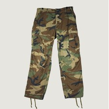 US Army BDU Woodland Camo Combat Pants Vintage 80's Mens 36x39 USA Made Propper