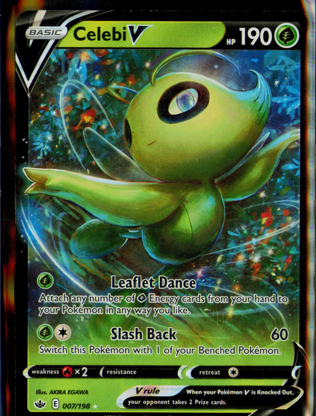 Celebi V 007/198 Holo V Rare Chilling Reign Pokemon NM/M