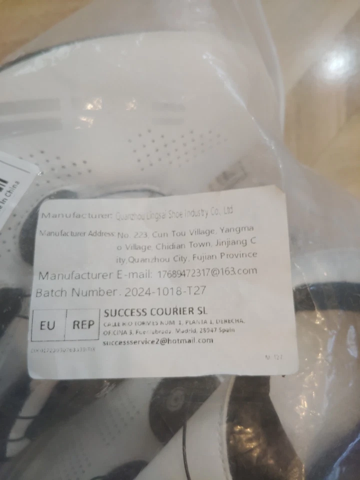 Zapatos de ciclismo unisex blancos con cierre de ajuste de esfera - talla 44 / para hombre 10 para mujer... Foto 2 de 2