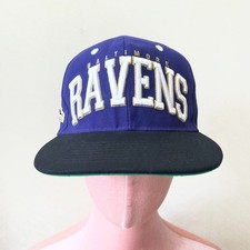 NFL Team Apparel Baltimore Ravens Embroidery Logo Blue Snapback Hat Cap Mens