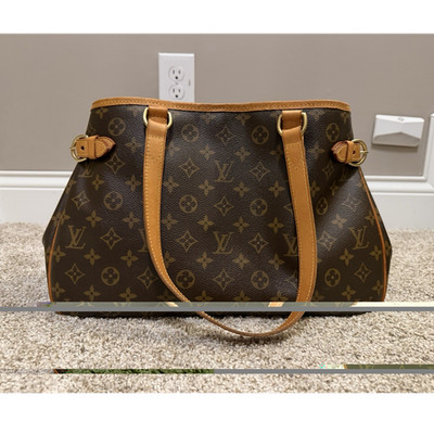 Louis Vuitton Monogram Shoulder Bag Double Handles Gold Hardware