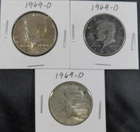 New Listing1969‑D Kennedy Half Dollar Lot • 3 Coins • 40% Silver - Circulated