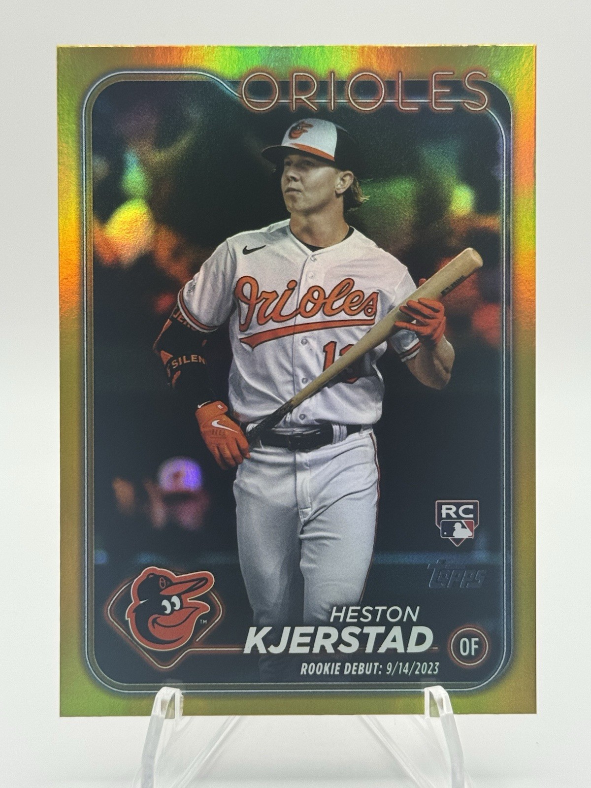 Heston Kjerstad 2024 Topps Update #US86 Gold Foil Rookie Debut (RC) Orioles