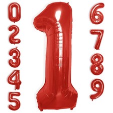 Endea Lifestyle 40 Inch Large Red Number Balloon For Parties Celebrations