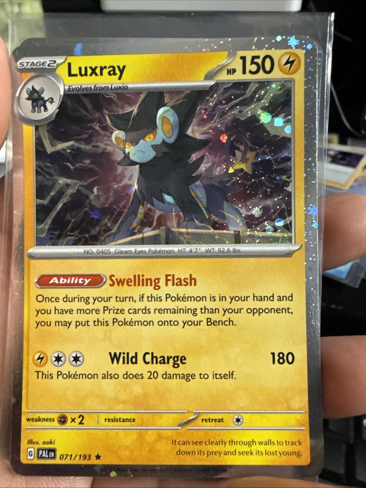 Luxray #071/193 Cosmos Holo SV02: Paldea Evolved Pokemon NM