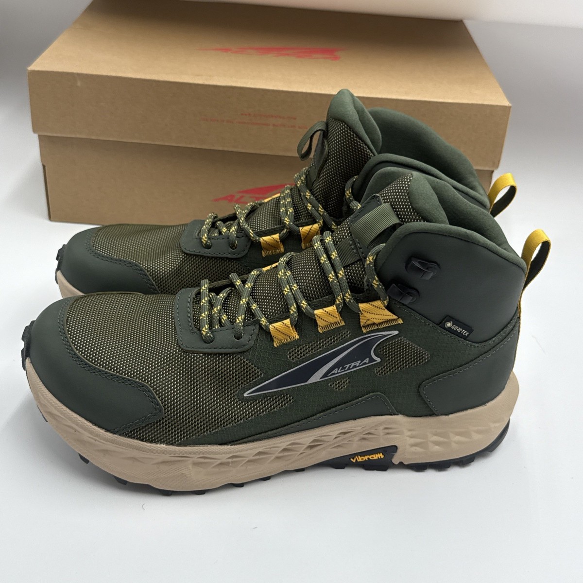 Altra Timp 5 Hiker Gore Tex Boots Trail Shoes Dusty Olive  display picture 1