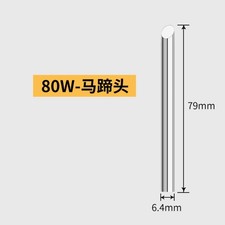2Pcs 6.4mm Shank Soldering Iron Tip Replacement Oval Head Point Solder Tip 80W
