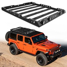 For 2018-2026 Jeep Wrangler Jl Jlu 24dr 63x51 Roof Rack Cargo Basket 400lbs