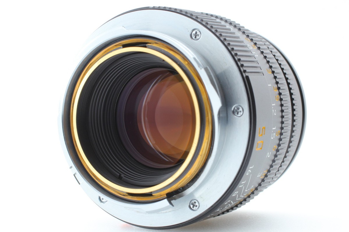 Near MINT] LEICA SUMMICRON-M 50mm F2 Ver4 E39 Black Lens From