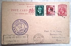 BAHAMAS 1937 THREE KINGS STATIONERY CARD LADY RODNEY HIGH SEAS MAIL PAQUEBOT