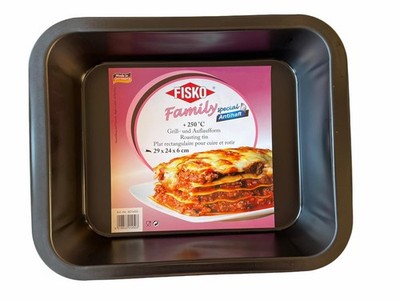 Fisko Family Grillform Auflaufform Antihaft max. 250°C, 29x24x6cm Family special