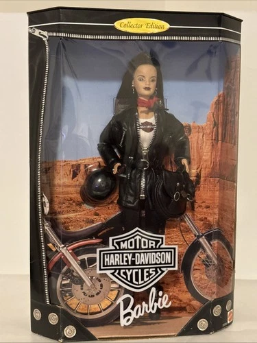 Harley Davidson Barbie Doll Collector Edition Motorcycles Mattel 1998 Vintage