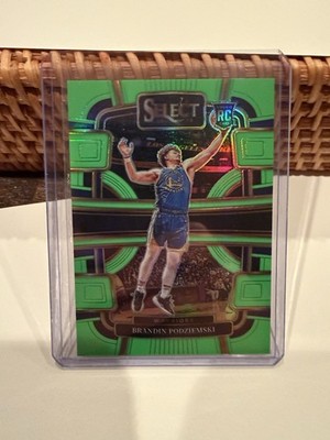 2023-24 Select Brandin Podziemski RC Lime green Prizm Concourse #14/75