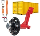 8-Lug Shipping Container Wheel Kit 8,000 lb for 20–40 ft Containers w/ Strap