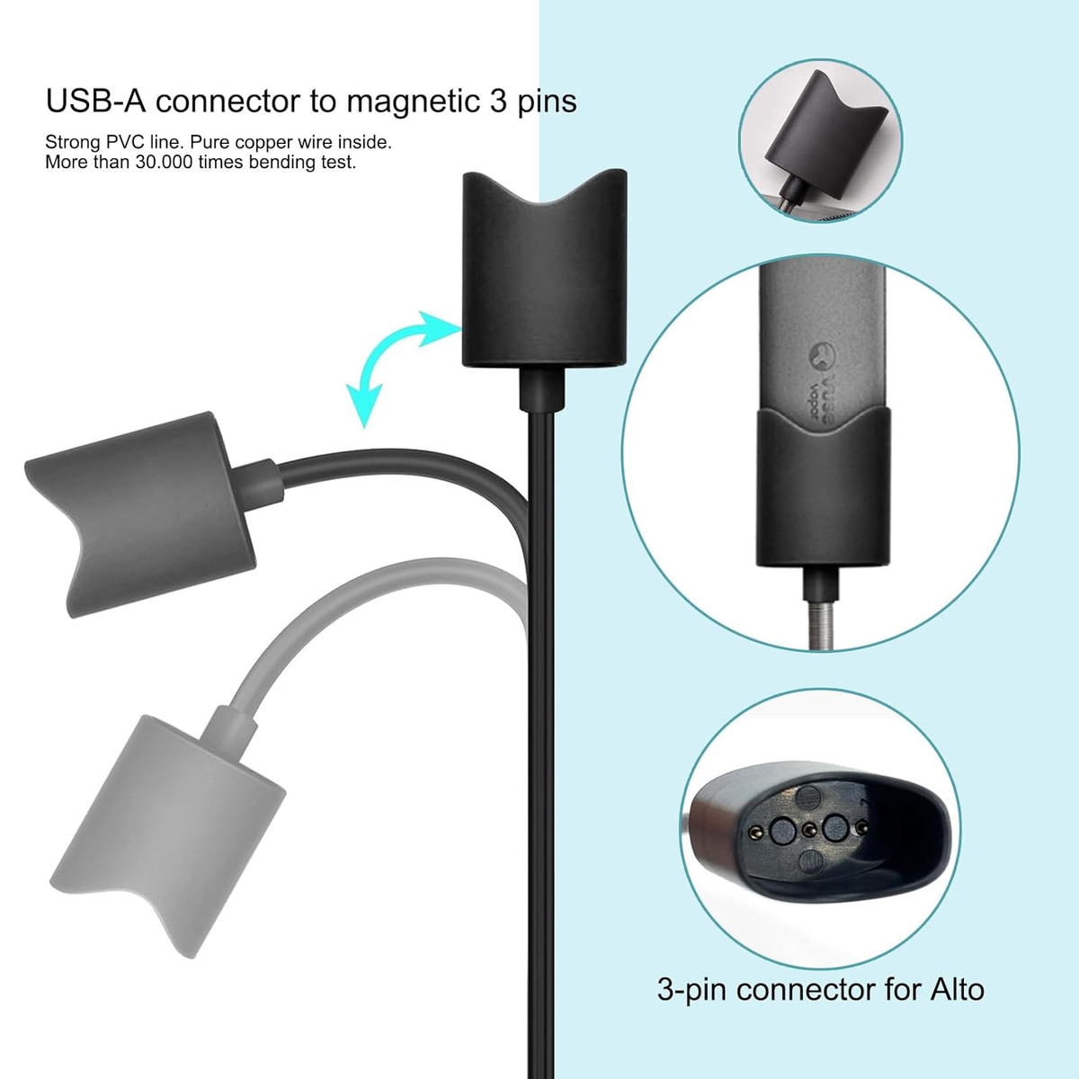Magnetic USB Wall Charger Fit for Alto Charging Cable Accessories USB 2.0  Plug C | eBay