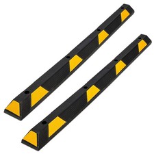 72" Rubber Parking Curb Garage  Truck  Floor Stopper Parking Lot Stopper