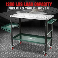 36'' x 18'' 1200lb Load Carbon Steel Workbench Welding Table Storage tray Cart