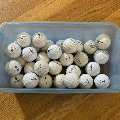 Golf Balls Lot Of 30 Title Is Top Flight Nike Pinnacle Hogan Wilson, Spalding