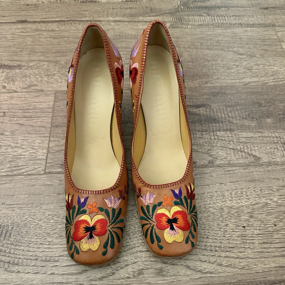 MIU MIU Women's Floral Heels for sale - eBay