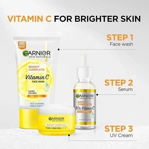 Garnier Bright Complete Vitamin C UV Day Cream | Sun Protection & Glow -- 45 g - Image 4 of 4