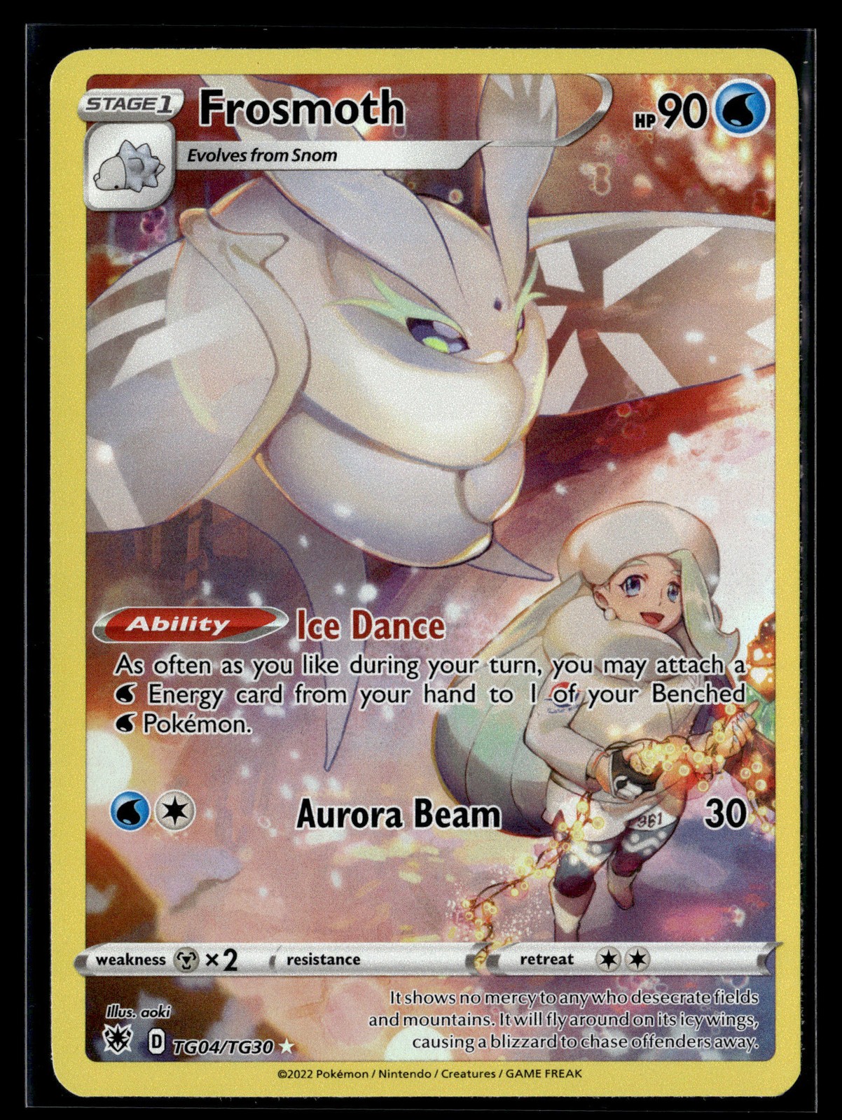 Pokemon TCG SWSH10: Astral Radiance Trainer Gallery #TG04/TG30 Frosmoth