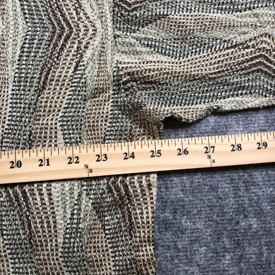 Jhane Barnes Shirt Mens Large Brown Beige Geometric Polo Knit Patterned Retro - Image 4 of 4