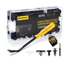 moveland Fender Flare Clips for Jeep Wrangler - 5 Size Fastener Retainer Clip...